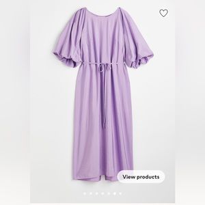 H&M Balloon sleeved tie-belt dress